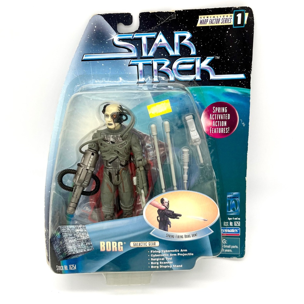 Star Trek Borg Action Figure‎ Galactic Gear Spring Firing Arm Playmates